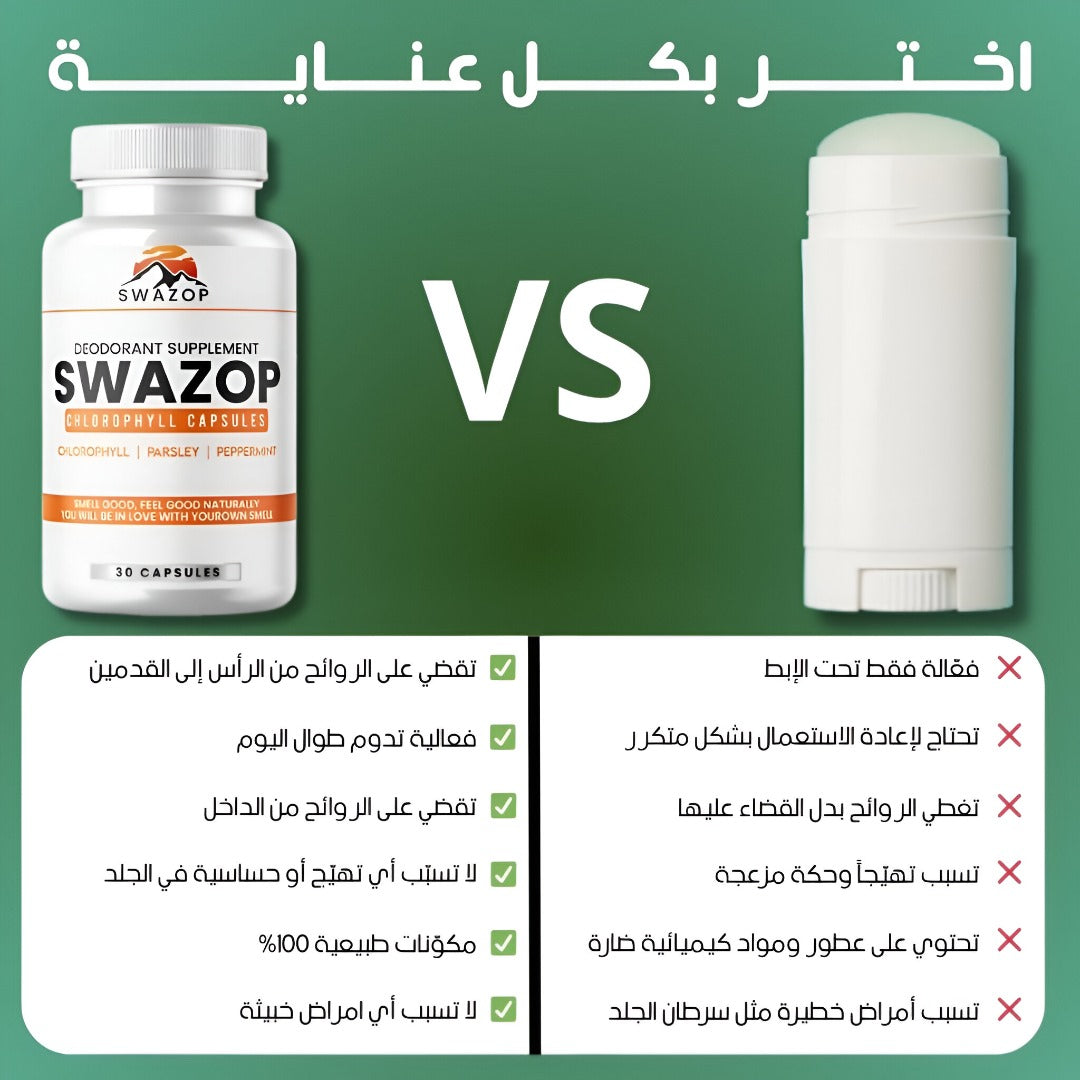 Swazop™ Body Deodorizer اشعر بالانتعاش اشعر بالثقة