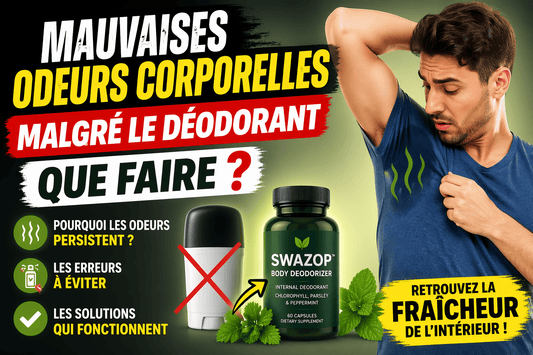 Mauvaises odeurs corporelles déodorant